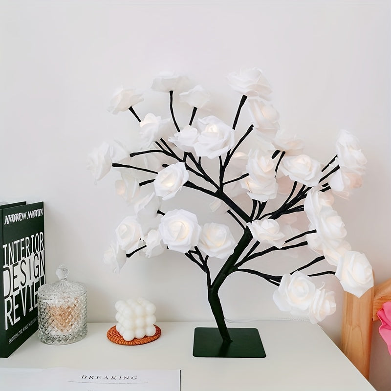 Skorter | RozenLight - LED Flower Table Lamp with USB, Mood Light