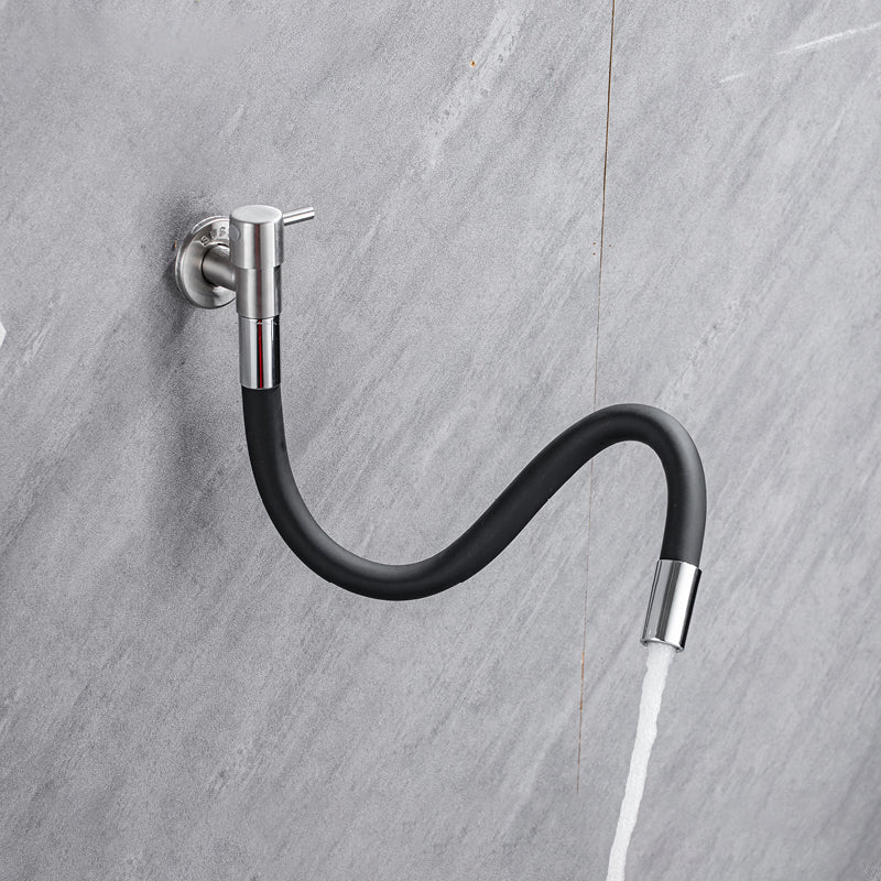 Skorter | Contemporary wall-mounted bathroom faucet with lever handles made of stainless steel
