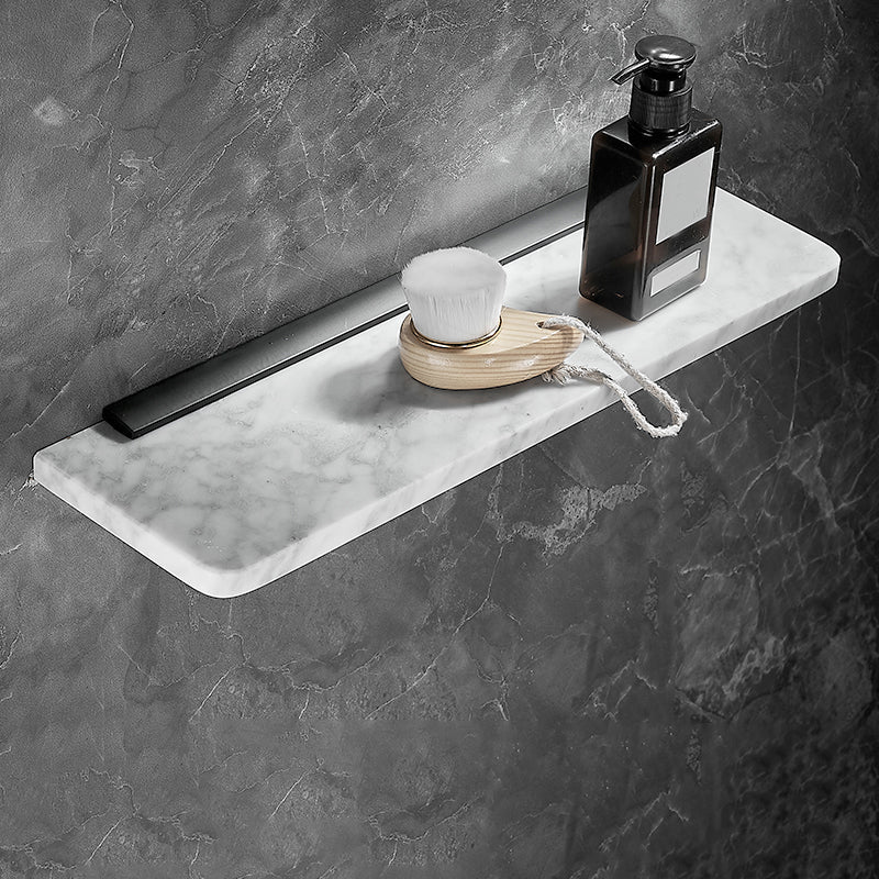 Skorter | Metal and Marble Bathroom Hardware Set as a Single Piece or as a Set in Black