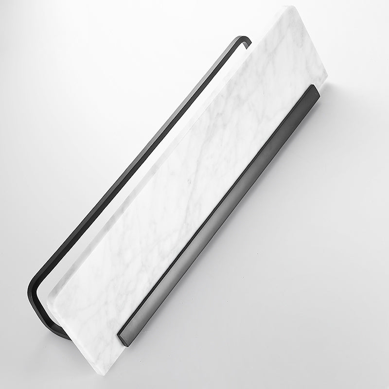 Skorter | Metal and Marble Bathroom Hardware Set as a Single Piece or as a Set in Black