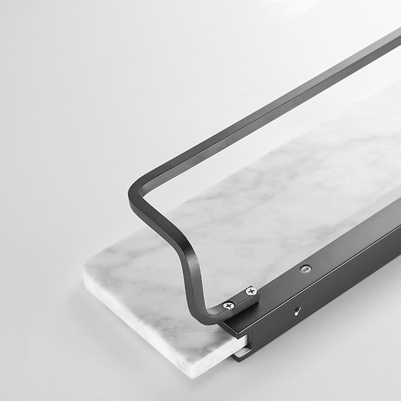 Skorter | Metal and Marble Bathroom Hardware Set as a Single Piece or as a Set in Black