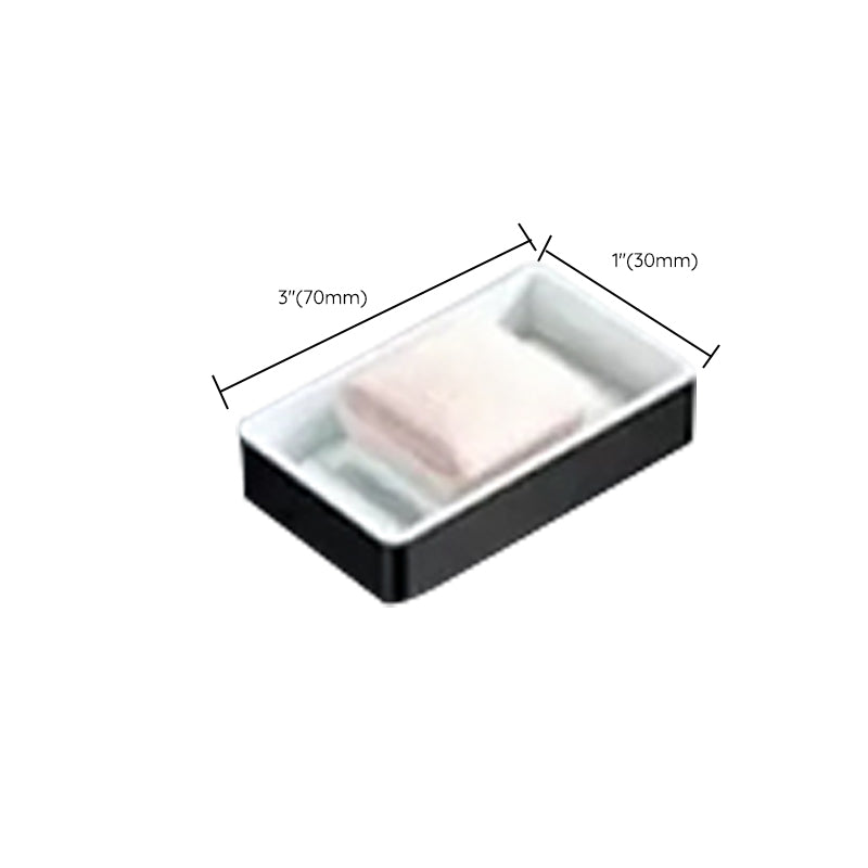 Skorter | Modern Bathroom Accessory Set Black Soap Dish Bath Tray Bathroom Set