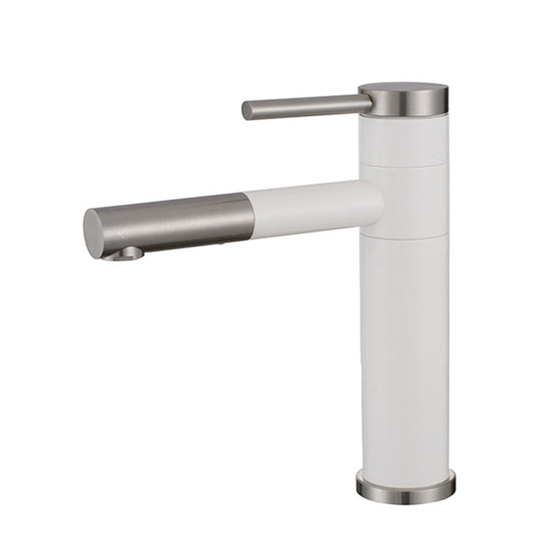 Skorter | Modern Vessel Sink Faucet Stainless Steel Single Handle Low Arc Pull Down Vessel Faucet