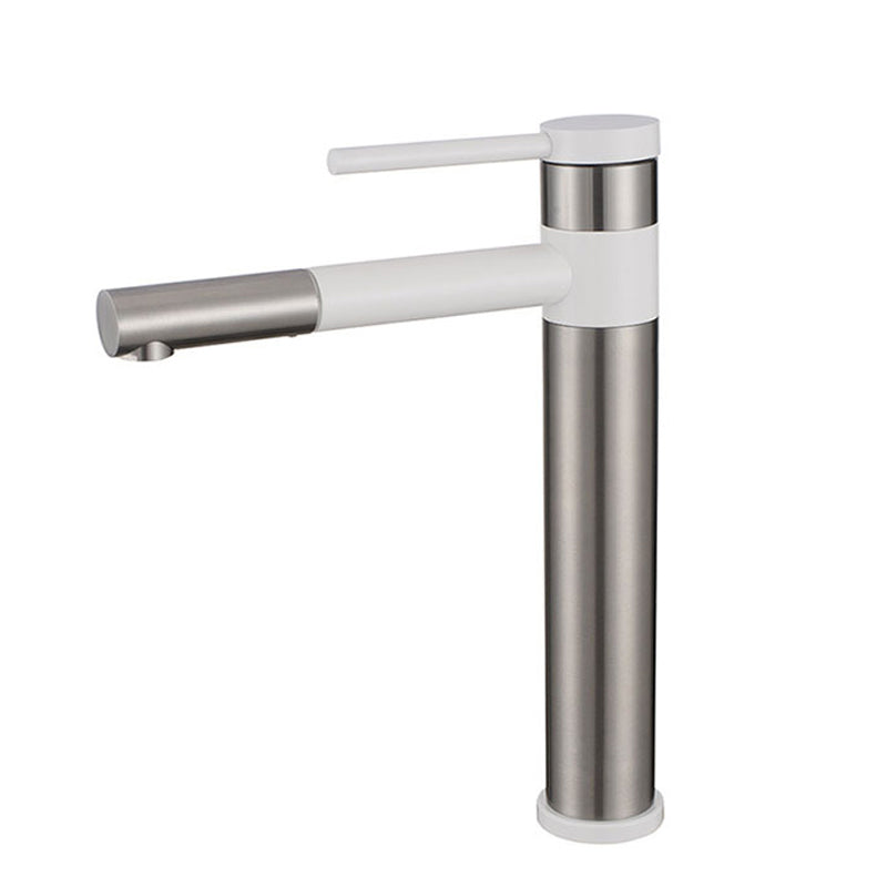 Skorter | Modern Vessel Sink Faucet Stainless Steel Single Handle Low Arc Pull Down Vessel Faucet