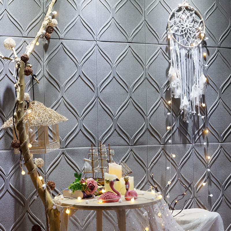 Skorter | Contemporary waterproof wall planks striped brick bedroom wall panels