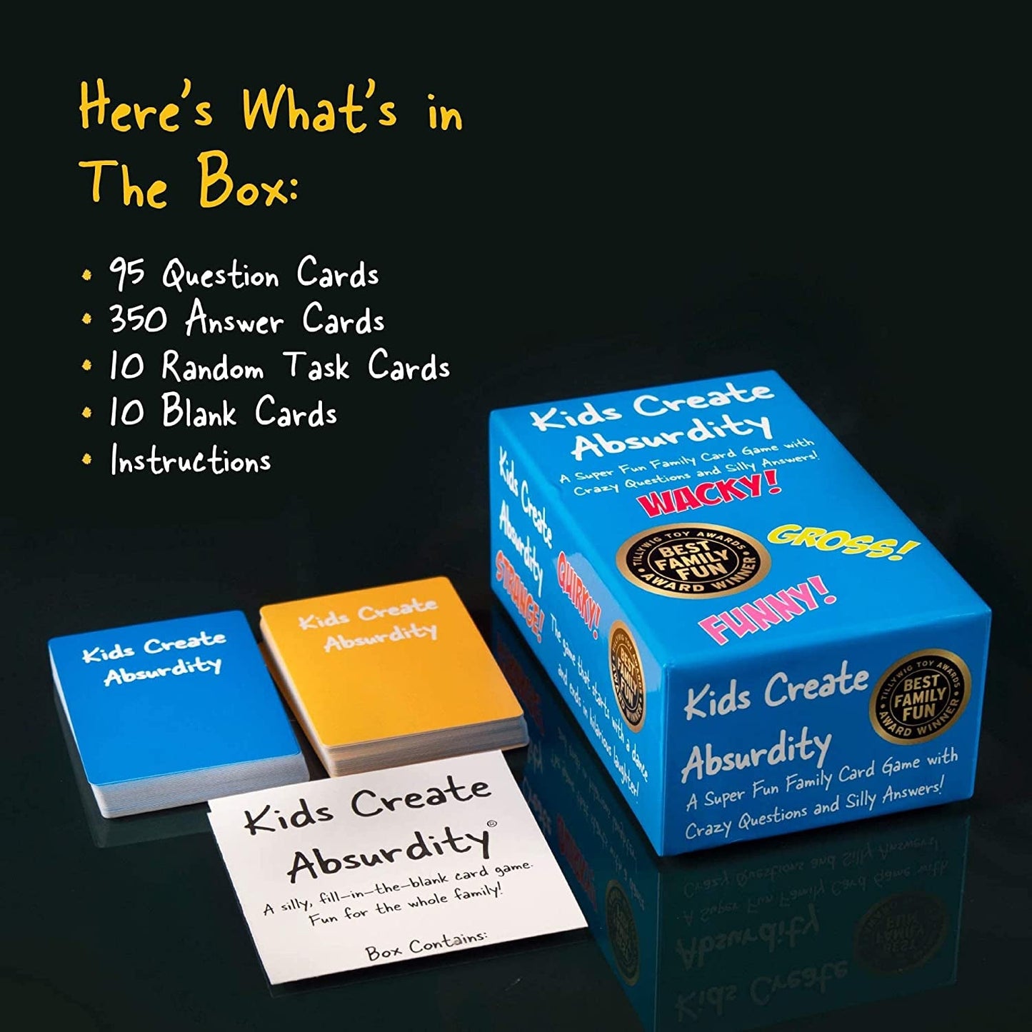 Skorter | Kids Create Absurdity: Fun Card Game for Family Evenings - A Fun Fill In Empty Card Game - Travel Tips Summer Camping Boys Girls