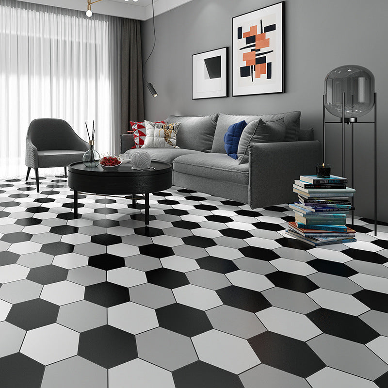 Skorter | Bathroom Wall Floor Tile Waterproof Geometric Pattern Floor Wallpaper