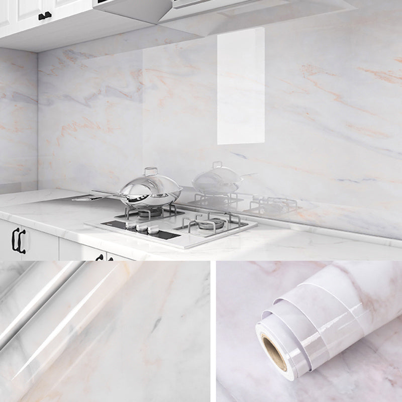 Skorter | Contemporary waterproof single tile marble print peel and stick bathroom backsplash tile