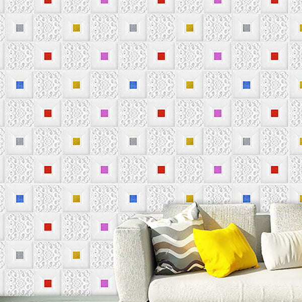 Skorter | Modern Tin Wall Panel Smooth Wall Ceiling XPE Cotton Set of 1
