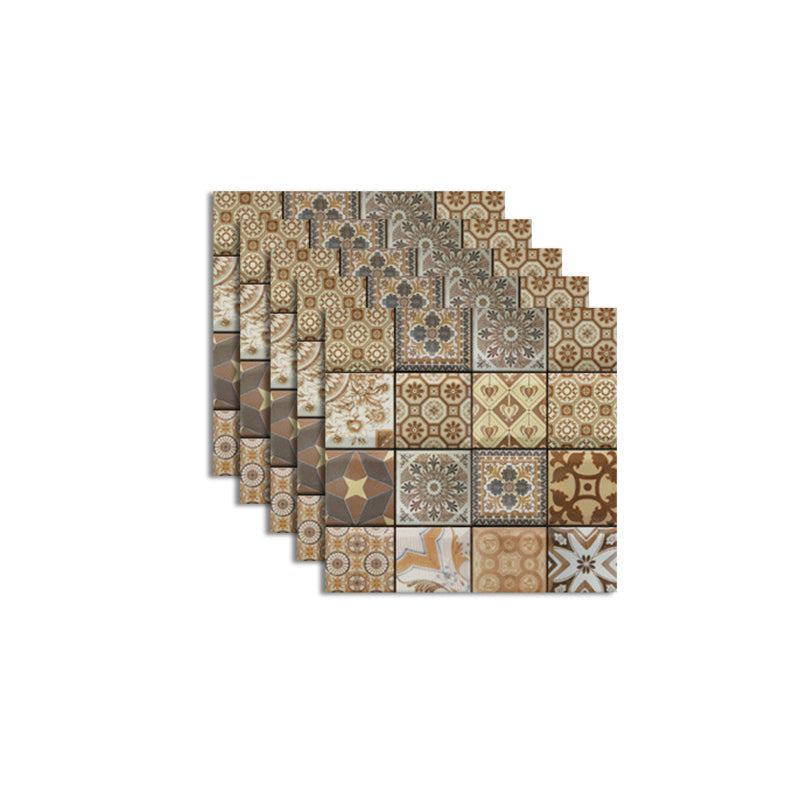 Skorter | Pattern Matte Color Stone Peel and Stick Mosaic Tile Peel and Stick Tile Set of 5