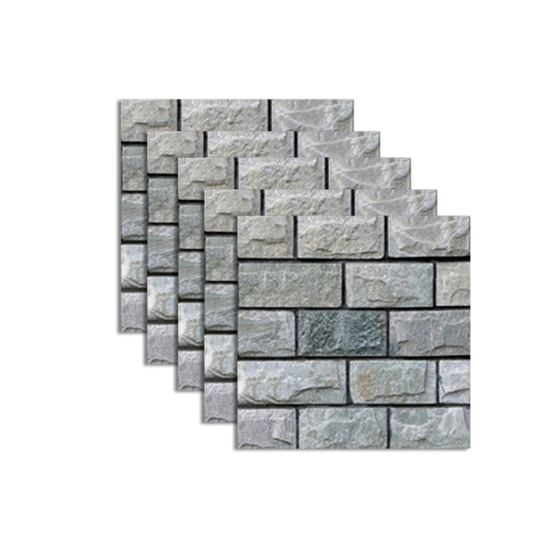 Skorter | Pattern Matte Color Stone Peel and Stick Mosaic Tile Peel and Stick Tile Set of 5