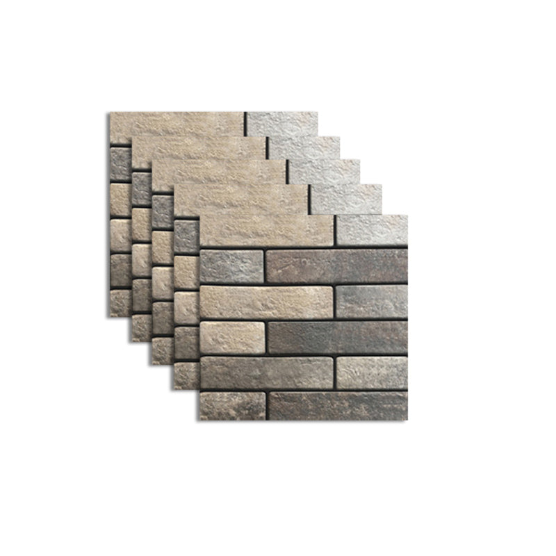 Skorter | Pattern Matte Color Stone Peel and Stick Mosaic Tile Peel and Stick Tile Set of 5