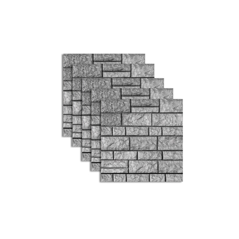 Skorter | Pattern Matte Color Stone Peel and Stick Mosaic Tile Peel and Stick Tile Set of 5