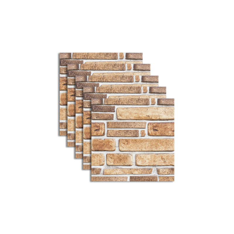 Skorter | Pattern Matte Color Stone Peel and Stick Mosaic Tile Peel and Stick Tile Set of 5