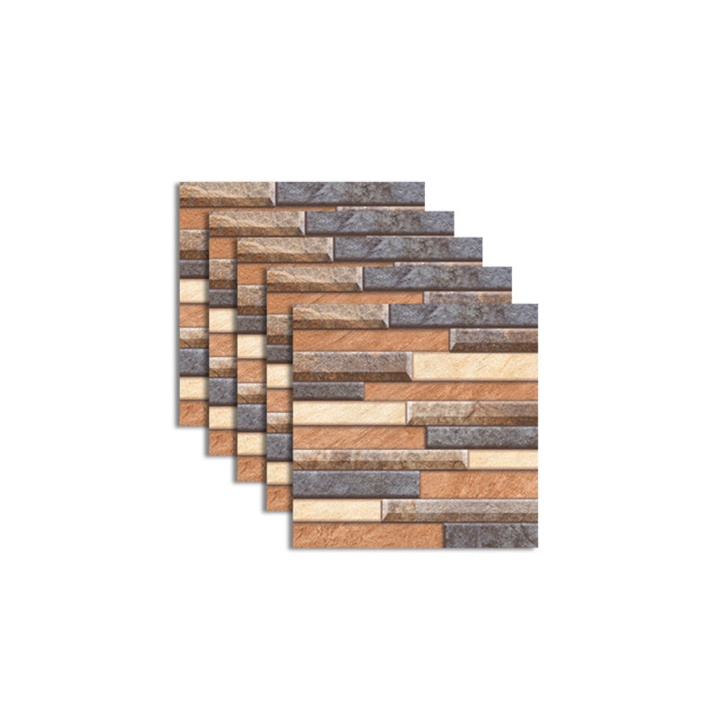 Skorter | Pattern Matte Color Stone Peel and Stick Mosaic Tile Peel and Stick Tile Set of 5
