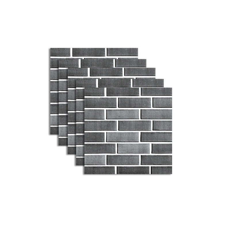 Skorter | Pattern Matte Color Stone Peel and Stick Mosaic Tile Peel and Stick Tile Set of 5