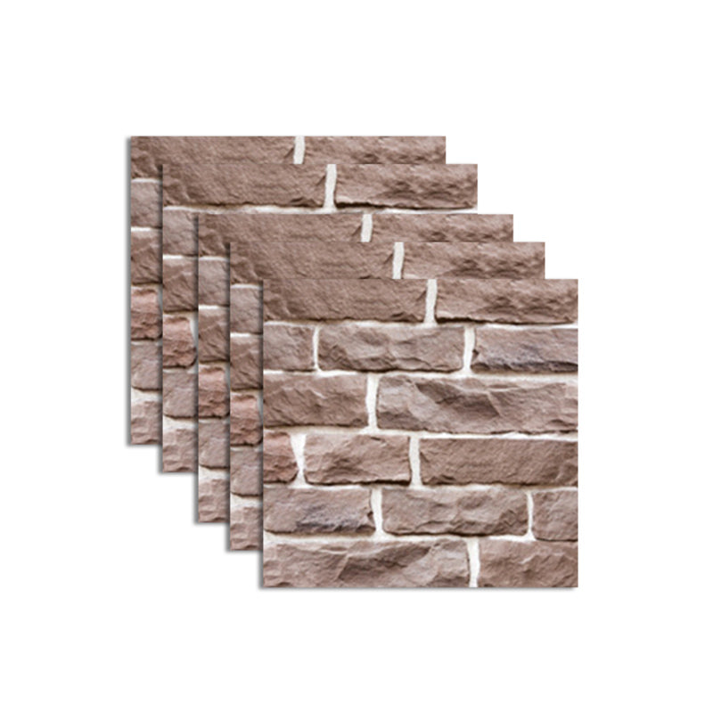 Skorter | Pattern Matte Color Stone Peel and Stick Mosaic Tile Peel and Stick Tile Set of 5