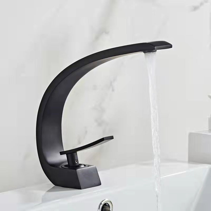 Skorter | 17 cm High Sink Faucet Luxury 1 Hole Sink Faucet Cubic Bathroom Faucet