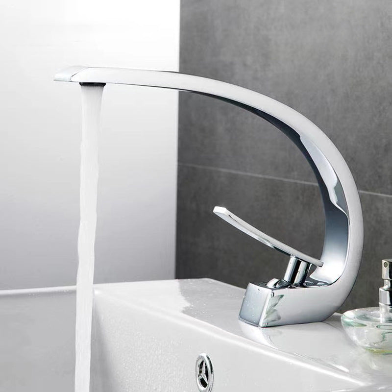 Skorter | 17 cm High Sink Faucet Luxury 1 Hole Sink Faucet Cubic Bathroom Faucet