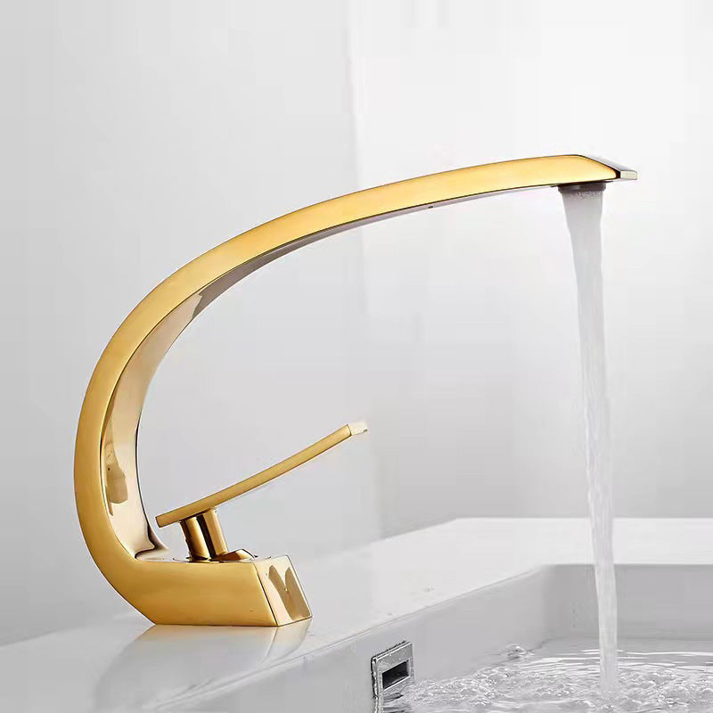 Skorter | 17 cm High Sink Faucet Luxury 1 Hole Sink Faucet Cubic Bathroom Faucet