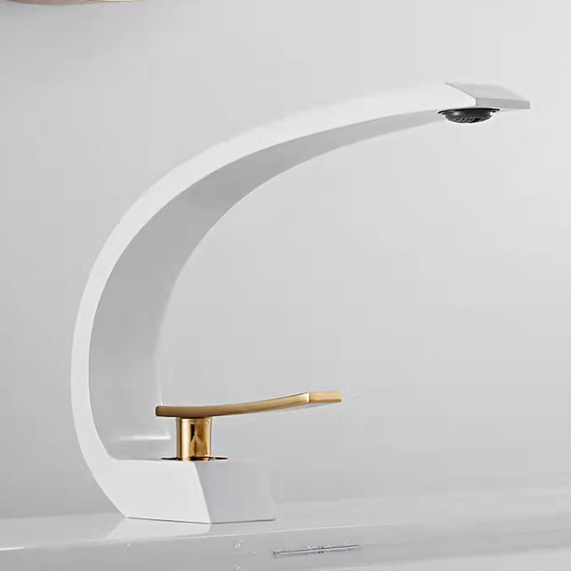 Skorter | 17 cm High Sink Faucet Luxury 1 Hole Sink Faucet Cubic Bathroom Faucet