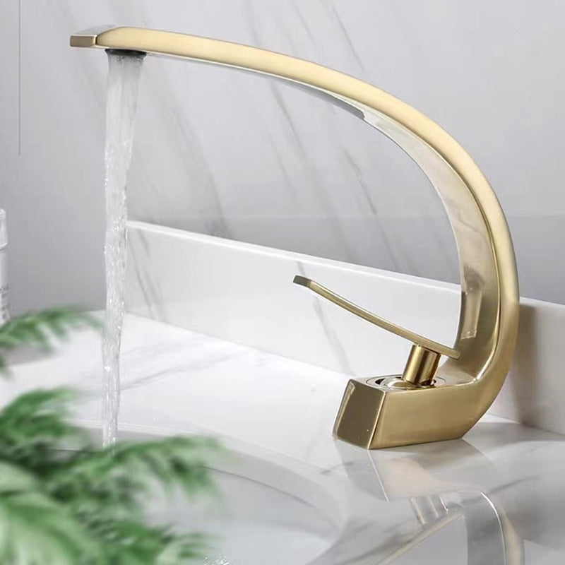 Skorter | 17 cm High Sink Faucet Luxury 1 Hole Sink Faucet Cubic Bathroom Faucet
