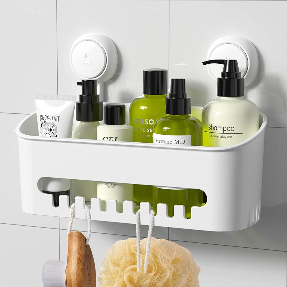Skørter | Shower caddy, Waterproof shower caddy with suction cup, no drilling, removable shower shelf, heavy-duty, holds up to 22 pounds