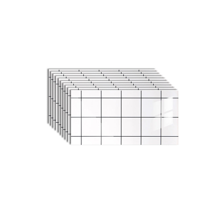 Skorter | 10-Pack PVC Rectangular Peel and Stick Tiles Kitchen and Bathroom Backsplash