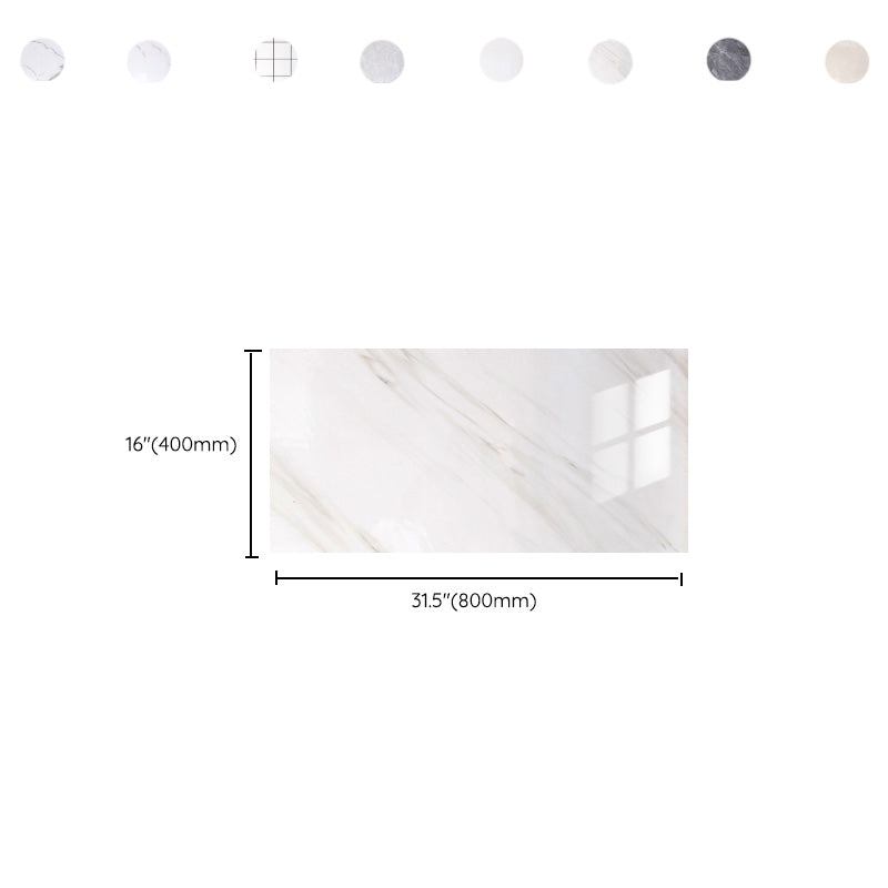 Skorter | 10-Pack PVC Rectangular Peel and Stick Tiles Kitchen and Bathroom Backsplash
