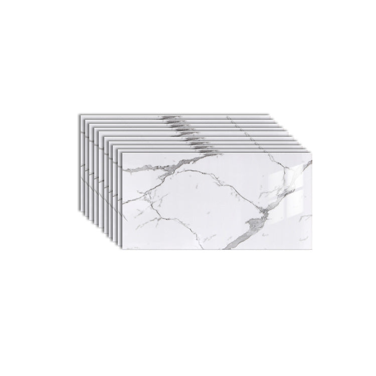 Skorter | 10-Pack PVC rectangular Peel-and-Stick wall tile kitchen and bathroom backsplash