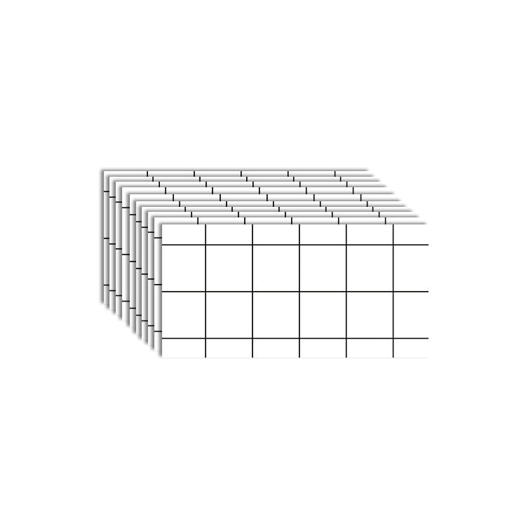 Skorter | 10-Pack PVC rectangular Peel & Stick subway tile kitchen and bathroom backsplash