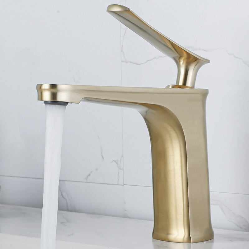 Skorter | 1 Handle Full Copper Bathroom Sink Faucet Nordic Modern Vanity Faucet with Drain