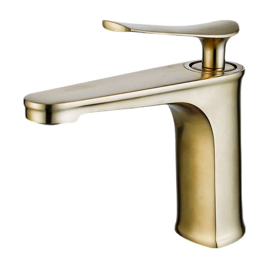 Skorter | 1 Handle Full Copper Bathroom Sink Faucet Nordic Modern Vanity Faucet with Drain