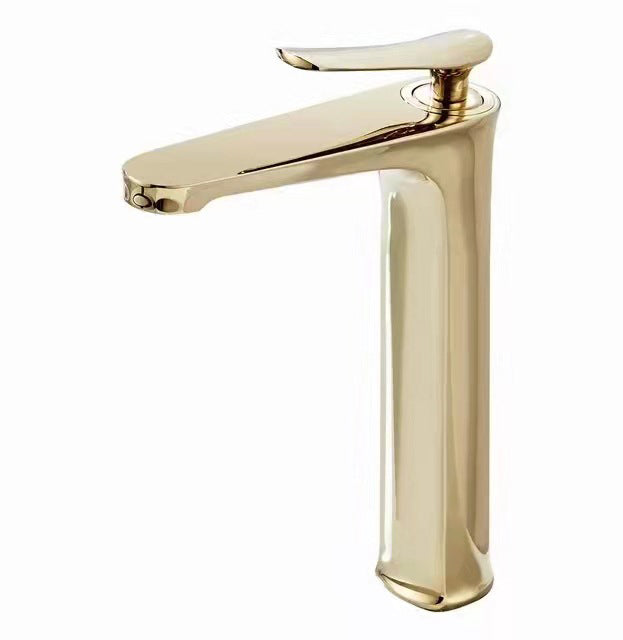 Skorter | 1 Handle Full Copper Bathroom Sink Faucet Nordic Modern Vanity Faucet with Drain