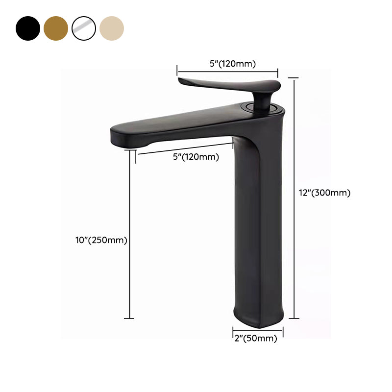 Skorter | 1 Handle Full Copper Bathroom Sink Faucet Nordic Modern Vanity Faucet with Drain
