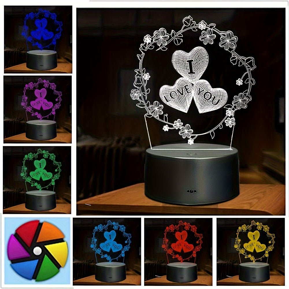 Skorter | IllusieLight - 3D Love Heart Night Lamp