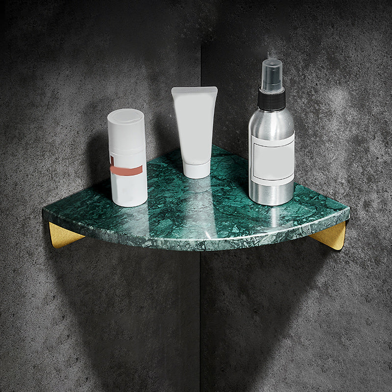 Skorter | Aluminium Bathroom Accessory Set 4 cm high Marble Bath Shelf