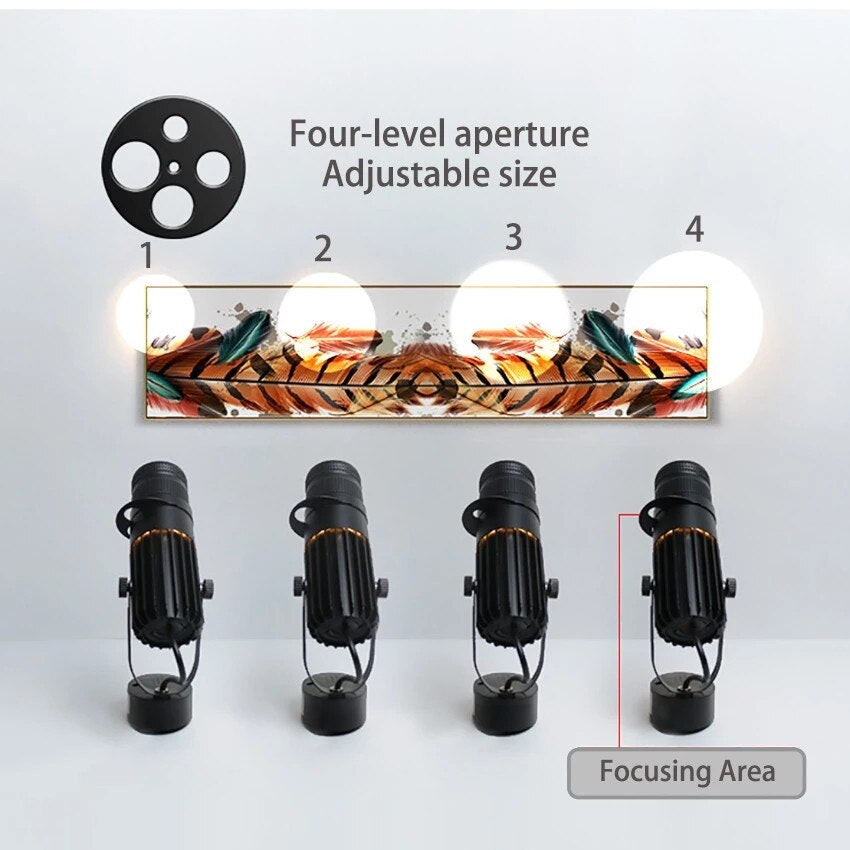 Skorter | Adjustable LED spotlight - focus light background