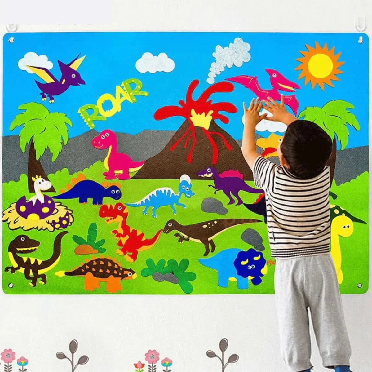 Skorter | ANIMAL FELT BOARD – Felt board for creative & screen-free learning from 3 years old