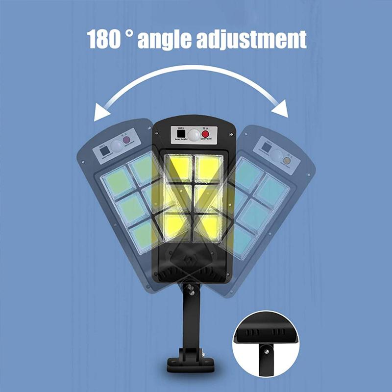 skorter | 200w Outdoor Solar LED Lamp With Remote Control, Motion And Twilight Sensor
