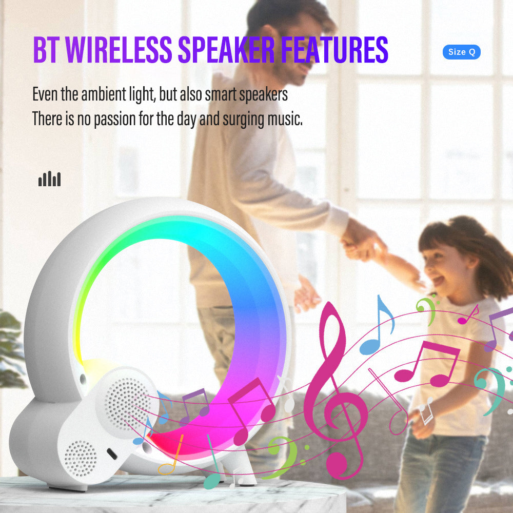 Skorter | 3-in-1 Bluetooth Speaker and Alarm Clock Lamp - Lit Lamp Good Gifts for New Home