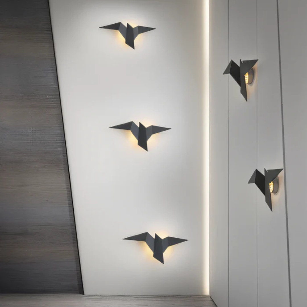 Skorter | Origami Wall Lamp – Unique Wall Lighting in Japanese Style for Living Room and Bedroom
