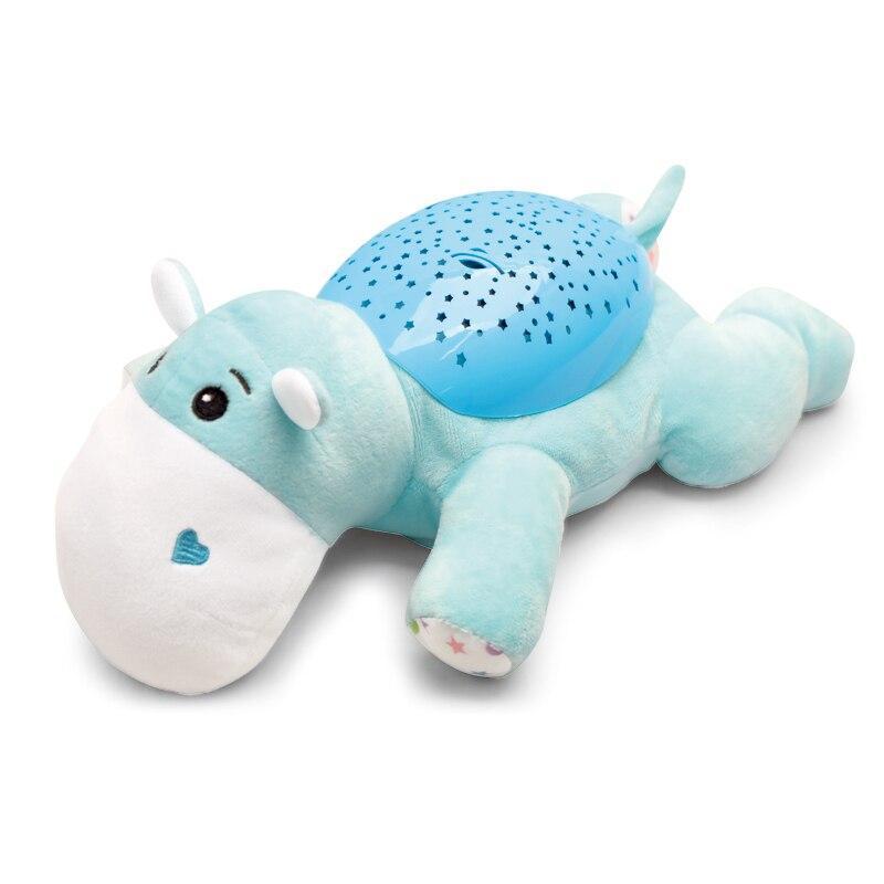 Skorter | Sleep LED Lighting Stuffed Animal Led Night Lamp Plush Toys With Music & Stars Projector Light