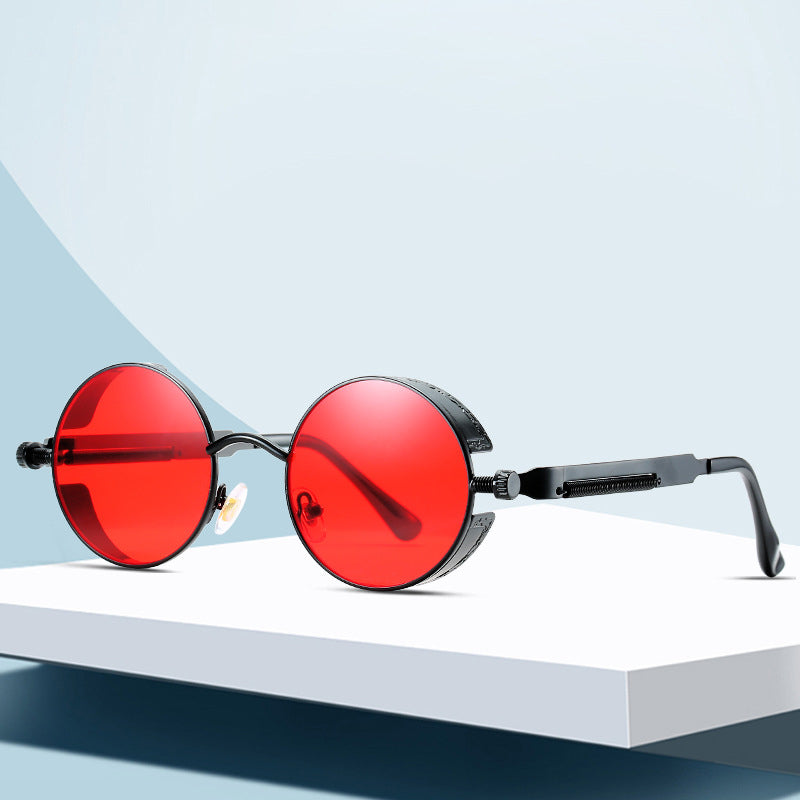 Skorter | Sunglasses Steampunk Round Lens Metal Frame Unisex Glasses