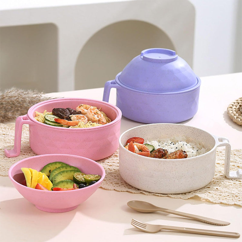 skorter | 1200 Ml Microwave Noodle Bowls With Strainer