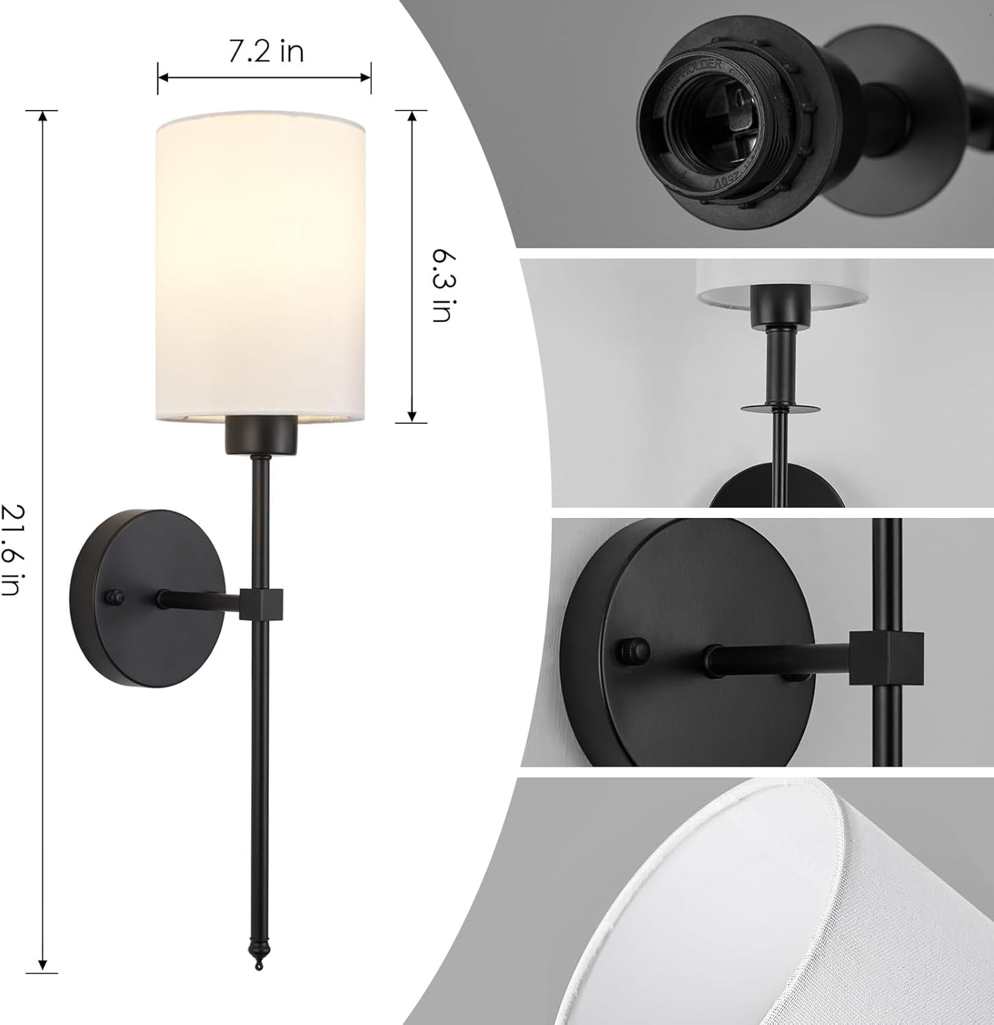 Skorter | Lumoease Wireless Wall Lamps (Set with 2 + 2 Bulbs Free)