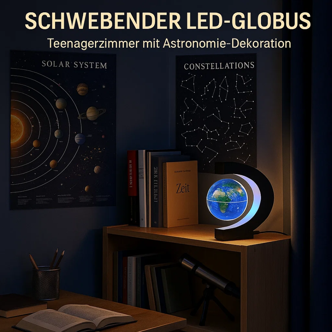 Skorter | AstroGlobe LED World Globe – Floating Globe Lamp with Magnetic Suspension