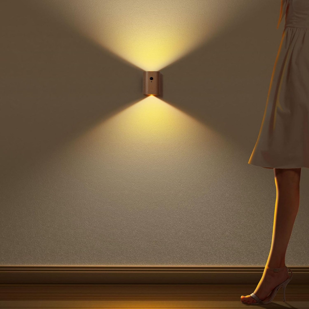 Skorter | Rechargeable LED Wall Light with Motion Sensor – Warm White