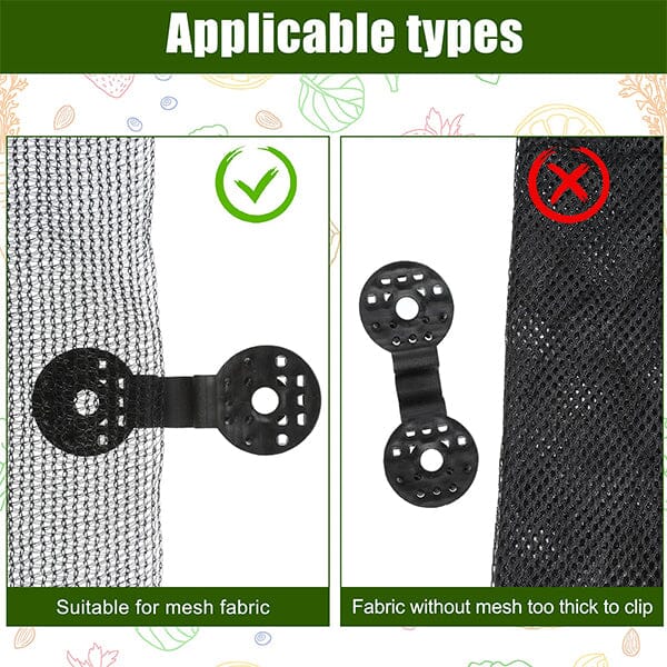 skorter | Shadow fabric plastic clamps, sun protection net clamps for greenhouse outdoor garden