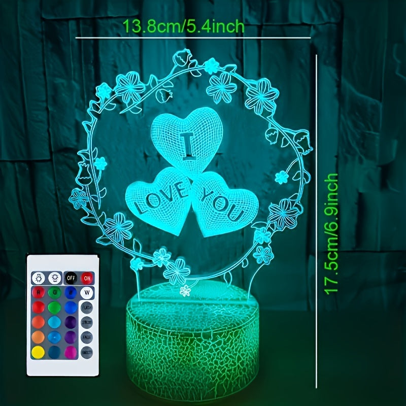 Skorter | IllusieLight - 3D Love Heart Night Lamp